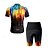 abordables Ensembles de vêtements pour hommes-Homme Maillot et Cuissard Velo Cyclisme Manche Courte VTT Vélo tout terrain Vélo Route Noir Jaune Rose Claire Dégradé Vélo Spandex Des sports Dégradé Vêtement Tenue