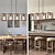 tanie Światła wiszące-mała lampa wisząca do domu 1 głowica 4 oprawy lampa wisząca na wyspę kuchenną z kablem czarne wykończenie drewniana rama żyrandol do przedpokoju przedpokój szafa sypialnia ac110v ac220v żarówka e27