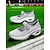 voordelige Damessneakers-Flyknit mesh slip-on sneakers voor dames – comfortabele sportschoenen met klittenbandsluiting en luchtkussenzool voor wandelen en dagelijks gebruik