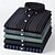preiswerte Herren Elite Hemden-Herren Oxford Hemd Schwarz Marineblau Grün Hellgrau Dunkelgrau Langarm Gestreift Vertikale Streifen Umlegekragen Schule Hochzeit Knöpfe Bekleidung Neutral Mode Täglich