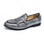 abordables Semi-formel-Mocassins de créateur pour hommes avec double boucle, tige en maille texturée, chaussures décontractées élégantes pour le travail et les occasions spéciales