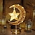 baratos Luzes de decoração do Ramadã-lâmpada da lua eid mubarak celebração para o ramadã &amp;decoração de casa eid – mesa alimentada por bateria, quarto, janela, decoração de guarda-roupa