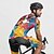 preiswerte Herrenbekleidungs-Sets-Herren Radtrikot mit Radhose fahrradbekleidung Kurzarm MTB Mountain Rennrad Gelb Sahne Purpur Graffiti Fahhrad Spandex Sport Graffiti Bekleidung