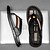 cheap Vacation Sandals-Men's Slippers &amp; Flip-Flops Split Leather Breathable Comfortable Slip Resistant Loafer Black Khaki Beige