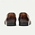 baratos Mocassins de couro premium-mocassins masculinos de couro marrom com borlas e detalhes em brogue, sapatos sociais clássicos para casamentos, festas e eventos formais
