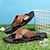 economico Sandali casual-sandali da uomo neri con motivo a coccodrillo e comoda suola in gomma – calzature casual da esterno per l'estate, la spiaggia e l'uso quotidiano