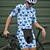 preiswerte Herrenbekleidungs-Sets-Herren Radtrikot mit Radhose fahrradbekleidung Kurzarm MTB Mountain Rennrad Königsblau Blau Dunkelblau Blumen Pflanzen Fahhrad Spandex Sport Blumen Pflanzen Bekleidung