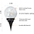 abordables Éclairage paysager-Lot de 2 boules de verre craquelées solaires d&#039;extérieur de 12 cm à 35 pièces, lumière décorative pour cour, jardin, pelouse, chemin, mariage, festival