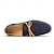billiga Halvformell-blå loafers för män - mocka konstläder med tofsdetaljer, snygga och bekväma slip-on skor för män, perfekta för vardag, kontor och vardag.