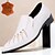 abordables Mocassins en cuir de qualité supérieure-Mocassins à enfiler en cuir de vachette blanc de qualité supérieure pour hommes avec détails cloutés, style formel pour une occasion spéciale