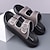 voordelige Casual sandalen-Bruine herensandalen van imitatieleer met twee gespen, comfortabel voetbed en duurzame zool – verstelbare instapschoenen voor de zomer voor casual en outdoor gebruik