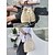 levne Kabelky a tote tašky-Dámské Kabelka Kbelík Bag Taška crossbody Na rameno Sláma Dovolená Běžné / Denní Plážové Návrh uzlu Velká kapacita Multi Carry Pevná barva Slátanina Khaki