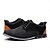 cheap Casual Lace-Up Shoes-Men's Casual Oxford Shoes, Blue and Black Lace-Up Dress Sneakers with Suede Accents, Stylish Footwear for Business, Weddings and Everyday Wear