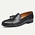 baratos Mocassins de couro premium-mocassins masculinos de couro marrom com borlas e detalhes em brogue, sapatos sociais clássicos para casamentos, festas e eventos formais