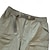 baratos Clássico-Homens Shorts táticos Bermuda Cargo Calção Bermudas Cintura elástica Bolso Com Zíper Perna reta Tecido Respirável Secagem Rápida Comprimento do joelho Ao ar livre Casual Acampar e Caminhar Esportes