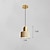 billige Cylinderdesign-stenskærm cylinder pendel messing hainging light kit retro mini pendel nordisk pendel 85-265v
