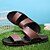 preiswerte Kleidungs-Sandalen-&quot;Schwarz-gelbe Slide-Sandalen für Herren mit breiten Riemen, lässiger Stil für Outdoor und Strand