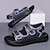 ieftine Sandale casual-sandale casual confortabile pentru bărbați, cu design cu cataramă dublă – încălțăminte de exterior reglabilă și elegantă pentru vară și vacanță