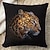 cheap Animal Style-Leopard Pattern Decorative Toss Pillows Cover 1PC Soft Square Couch Cushion Case Pillowcase for Bedroom Livingroom Sofa Chair