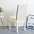 abordables Funda de silla-Fundas de asiento impermeables para sillas de comedor Fundas de asiento de silla de cuero sintético Sin fundas traseras Protector de silla extraíble y lavable