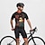 preiswerte Herrenbekleidungs-Sets-Herren Radtrikot mit Radhose fahrradbekleidung Kurzarm MTB Mountain Rennrad Rote Kaki Karikatur Blumen Pflanzen Fahhrad Spandex Sport Karikatur Blumen Pflanzen Bekleidung