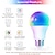 economico Luci intelligenti-lampadine intelligenti rgb a19 e27 10w, alexa &amp;compatibile con google home, lampadina led che cambia colore bluetooth wifi tuya