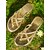 preiswerte Lässige Sandalen-goldene Riemchensandalen für Damen – elegante Zehensandalen mit Flechtmuster und flacher Sohle für lässige Sommer-Outfits