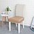 abordables Funda de silla-Fundas de asiento impermeables para sillas de comedor Fundas de asiento de silla de cuero sintético Sin fundas traseras Protector de silla extraíble y lavable