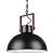 billiga Trumma &amp; Kegel Design-industriell retro taklampa metall ljuskrona modern bondgård balkong korridor dekorativ belysningsarmatur säng svart hänglampa 1 huvud 110-240v