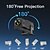 cheap Projectors-1080P Intelligent Vision Projector 1080P HD 400 ANSI Brightness for Android 11.0 Dual WIFI Bands 180 Rotatable for Home Theater and Outdoor Use