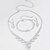 preiswerte Schmucksets-Brautschmuck-Sets 1 Aleación 1 Armreif Ohrringe Halsketten Damen Stilvoll Luxus Niedlich Kostbar Freude Geometrische Form Schmuck-Set Für Party Geschenk