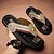 cheap Vacation Sandals-Men's Slippers &amp; Flip-Flops Split Leather Breathable Comfortable Slip Resistant Loafer Black Khaki Beige