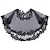 cheap Cape-Lace Wedding Shawl Wrap for Women Evening Cape Bridal Shoulder Covers UP Scarf for Dress Prom Party (Black)