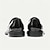 abordables Mocassins en cuir de qualité supérieure-Mocassins à enfiler en cuir de vachette noir de qualité supérieure pour hommes avec bride décorative, style formel pour les affaires et les occasions spéciales