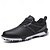 preiswerte Herren Golfschuhe-weiße und schwarze Golfschuhe für Herren mit Spikesohle, atmungsaktivem Obermaterial und stützender Polsterung für optimalen Komfort und Leistung auf dem Platz