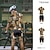 baratos Conjuntos de Roupa de Homem-Homens Camisa de ciclismo com shorts Manga Curta Ciclismo de Montanha Ciclismo de Estrada Verão Primavera Outono Preto Amarelo Vermelho Cachorro Moto Zíper Frontal Redutor de Suor Confortável