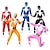 halpa Poikien puvut-Tommy Oliver Kimberly Hart Trini Kwan Cosplay-Asut Jumpsuit-trikoot Cosplay Halloween Elokuva-cosplay for Miesten Naisten Poikien Lasten Aikuisten Halloween Karnevaali Naamiaiset Juhla Naamiaiset
