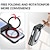 baratos Capa Samsung-telefone Capinha Para Samsung Galaxy Z Flip 7 Z Virar 6 Z Flip 5 Capa traseira Com Suporte Magnética Suporte para carregamento sem fio Retro Galvanização PC