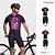 billige Klærsett for menn-Herre Sykkeljersey med shorts Kortermet Fjellsykling Veisykling Rød Fuksia Tegneserie Sykkel Spandex sport Tegneserie Klær