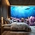 abordables Tapiz de Playa Oceánica-Tapiz Colgante de Peces de Océano Paisaje Arte de Pared Tapiz Grande Decoración Mural Fotografía Fondo Manta Cortina Decoración para Hogar Dormitorio Sala de Estar
