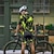 billiga Klädsatser för män-Herr Cykeltröja med shorts Graffiti Kortärmad Cykel Träningsdräkter med 3 bakfickor Bergscykling Vägcykling Dragkedja fram Svettavvisande Bekväm Andningsfunktion sporter Svart Vit Orange Kläder