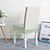 abordables Funda de silla-Fundas de asiento impermeables para sillas de comedor Fundas de asiento de silla de cuero sintético Sin fundas traseras Protector de silla extraíble y lavable