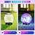 abordables Éclairage paysager-Lot de 2 boules de verre craquelées solaires d&#039;extérieur de 12 cm à 35 pièces, lumière décorative pour cour, jardin, pelouse, chemin, mariage, festival