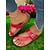 baratos Sandálias Casuais-chinelos de tiras cruzadas com fivela grande, sandálias confortáveis e estilosas para mulheres, perfeitas para o verão, praia e passeios casuais