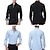 abordables camisas de hombre sin planchar-Hombre Camisa Camisa para Vestido Abotonar la camisa Plano Boda Fiesta Negro Blanco Rosa Vino Manga Larga Diseño Primavera Otoño Ropa Bolsillo