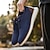 baratos Tênis Casuais-tênis de malha respirável masculino com detalhes em couro sintético – calçados esportivos leves e elegantes para uso casual e conforto diário