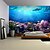 abordables Tapiz de Playa Oceánica-Tapiz Colgante de Peces de Océano Paisaje Arte de Pared Tapiz Grande Decoración Mural Fotografía Fondo Manta Cortina Decoración para Hogar Dormitorio Sala de Estar