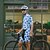 preiswerte Herrenbekleidungs-Sets-Herren Radtrikot mit Radhose fahrradbekleidung Kurzarm MTB Mountain Rennrad Königsblau Blau Dunkelblau Blumen Pflanzen Fahhrad Spandex Sport Blumen Pflanzen Bekleidung