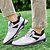 preiswerte Herren Golfschuhe-weiße und schwarze Golfschuhe für Herren mit Spikesohle, atmungsaktivem Obermaterial und stützender Polsterung für optimalen Komfort und Leistung auf dem Platz