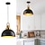 billiga Trumma &amp; Kegel Design-industriell retro taklampa metall ljuskrona modern bondgård balkong korridor dekorativ belysningsarmatur säng svart hänglampa 1 huvud 110-240v